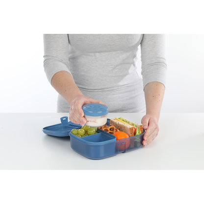 Sistema Ribbon Lunch To Go Food Container, 1.1 L - Mountain Blue
