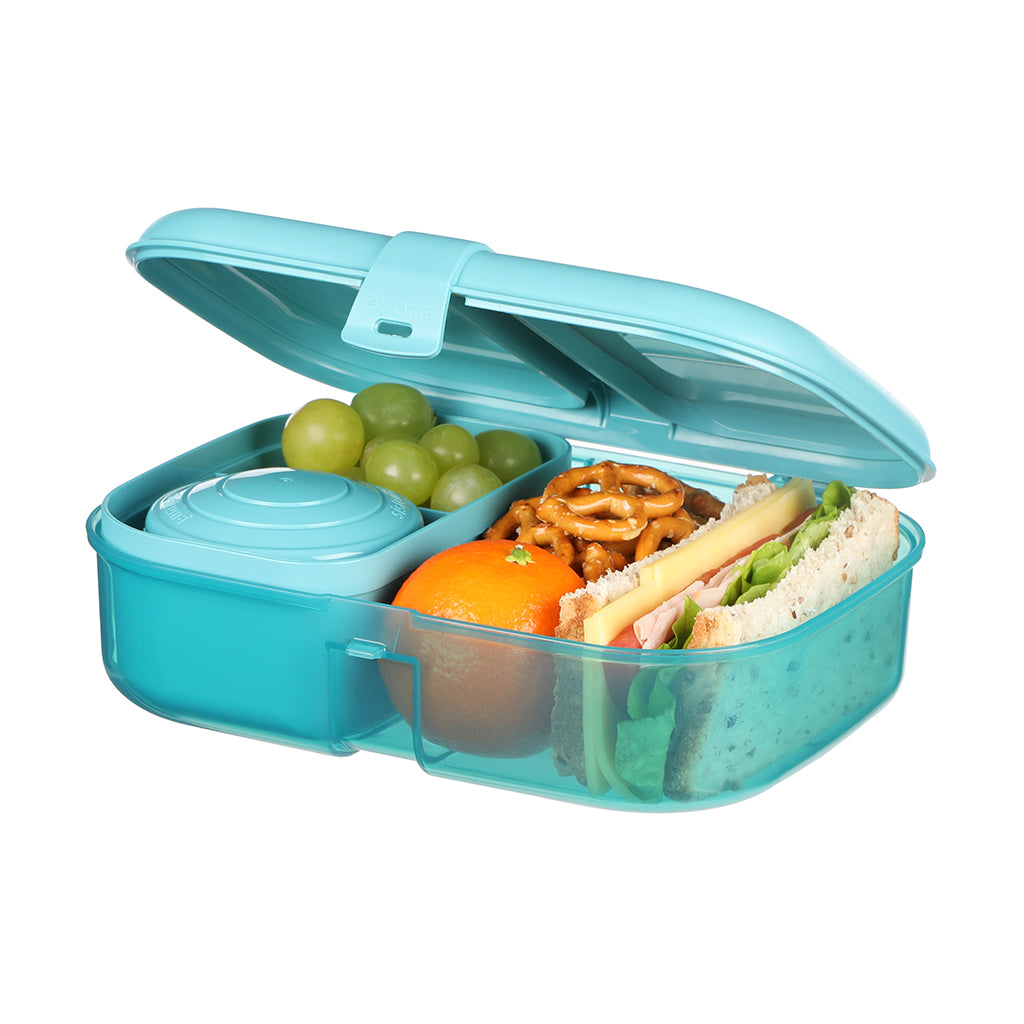 Sistema Ribbon Lunch To Go Lunch Box, 1.1 L - Teal Stone