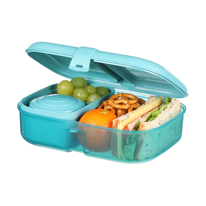 Sistema Ribbon Lunch To Go Lunch Box, 1.1 L - Teal Stone