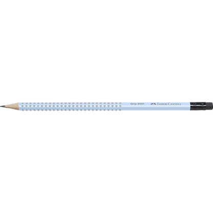 Faber-Castell Graphite Pencil B with Eraser, Sky Blue