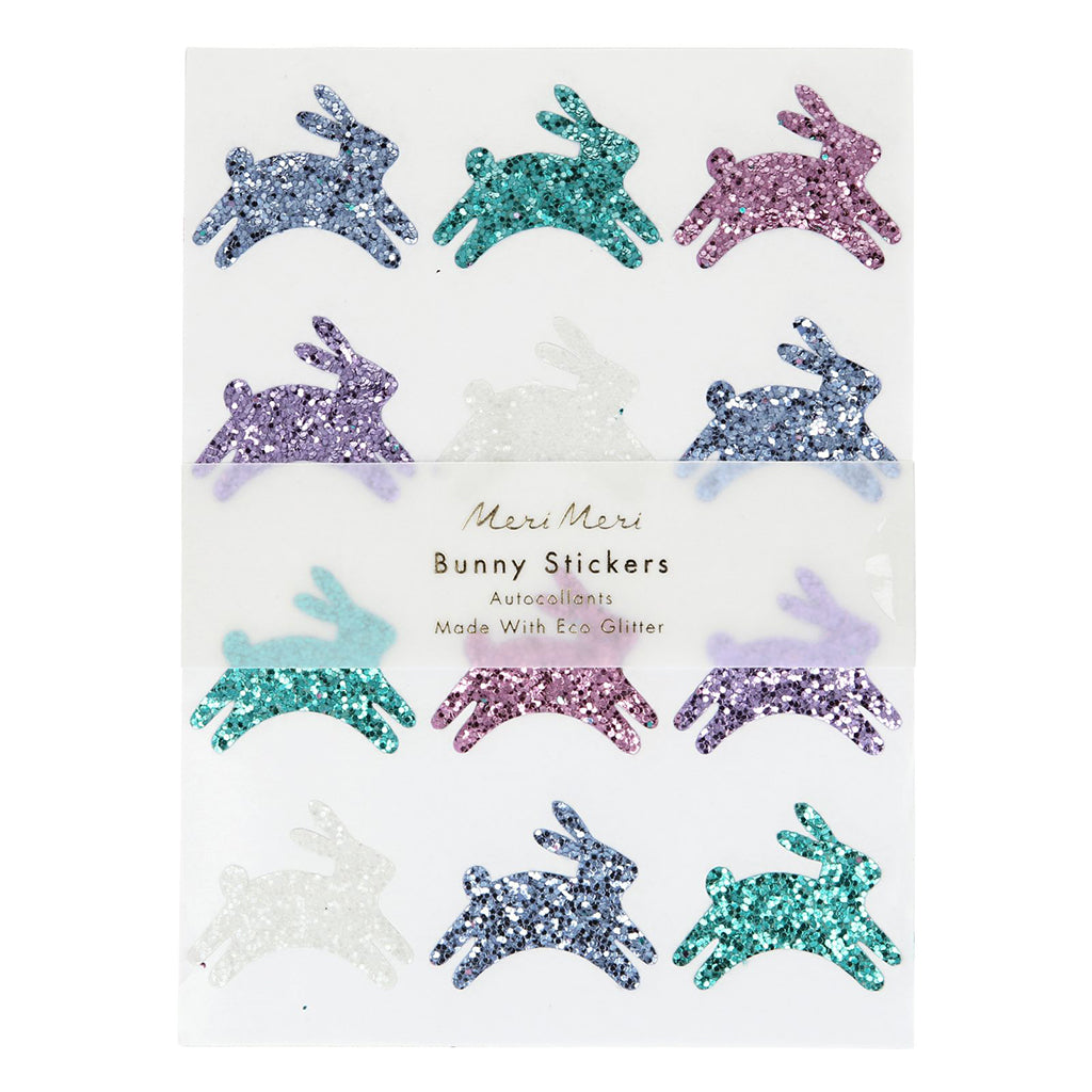 Meri Meri Stickers, Glitter Bunnies