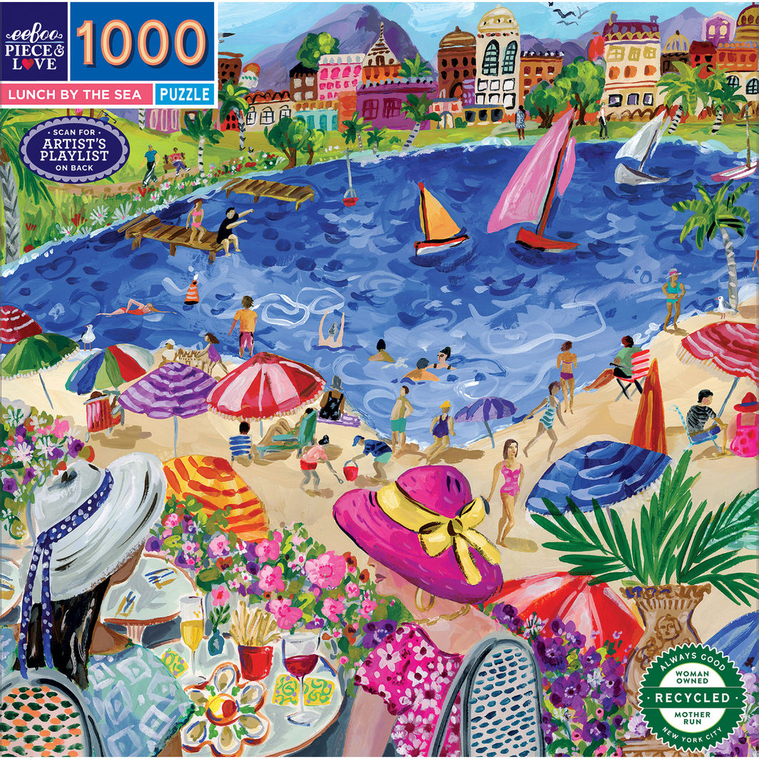 eeBoo Puzzle 1000 Pieces, Lunch by the Sea