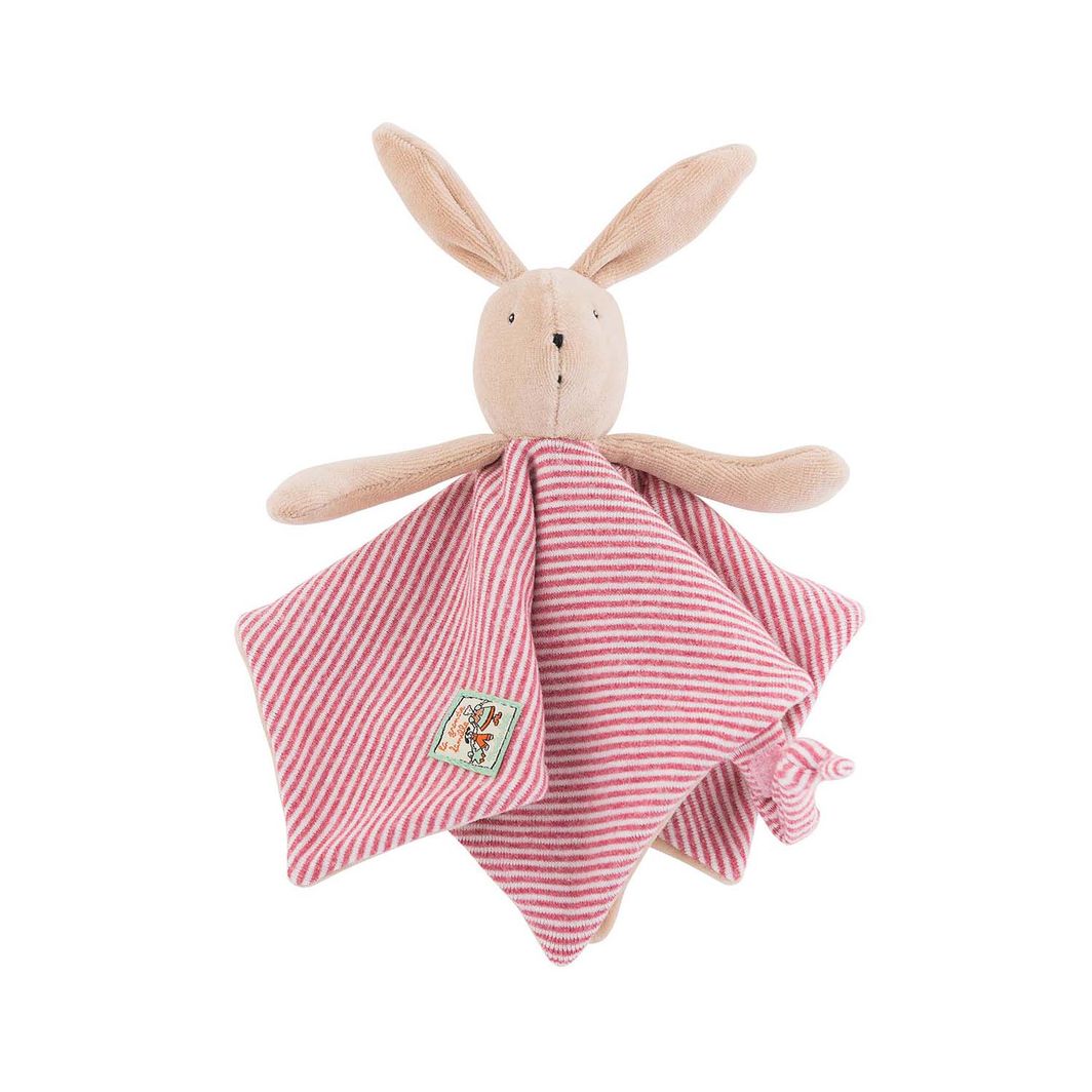 Moulin Roty Comfort Blanket, Sylvain the Rabbit - La Grande Famille