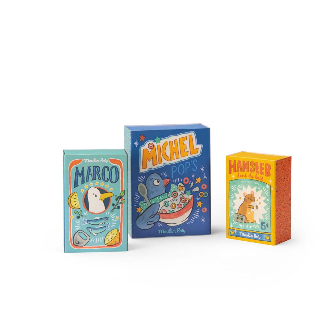 Moulin Roty Plush Toy with Rattle - Seagull Marco