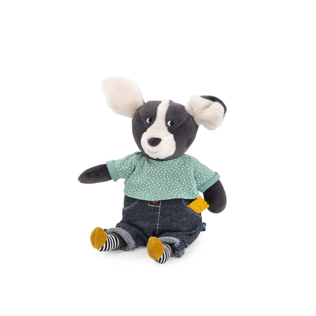 Moulin Roty Plush Toy with Music Box, Puce the Dog