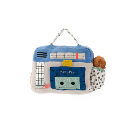 Moulin Roty Soft Toy with Wind-up Music, Radio 22 cm – Puce &amp; Pilou
