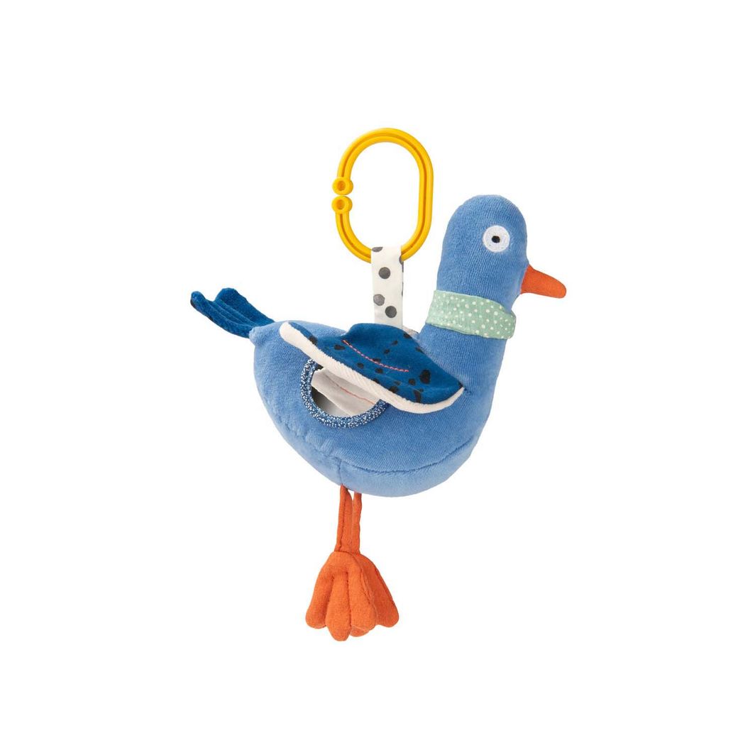 Moulin Roty Activity Soft Toy with Hanging Feature - Michel the Dove