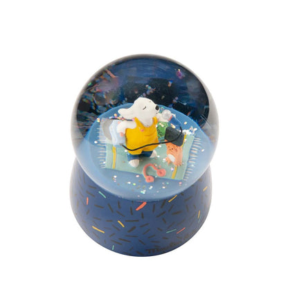 Moulin Roty Snow Globe with Music, Dog Pilou - Puce &amp; Pilou