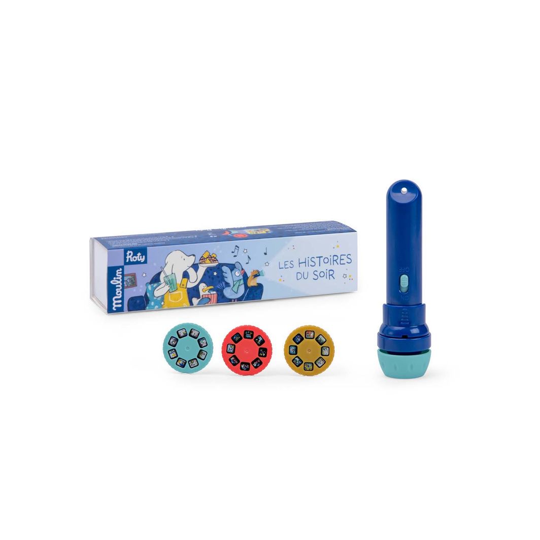 Moulin Roty Storytelling Flashlight – Puce &amp; Pilou (EN-FR)