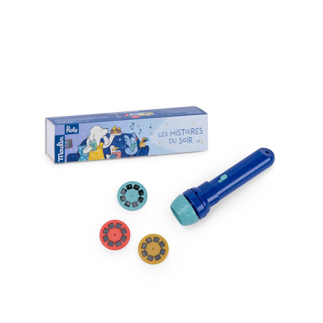 Moulin Roty Storytelling Flashlight – Puce &amp; Pilou (EN-FR)