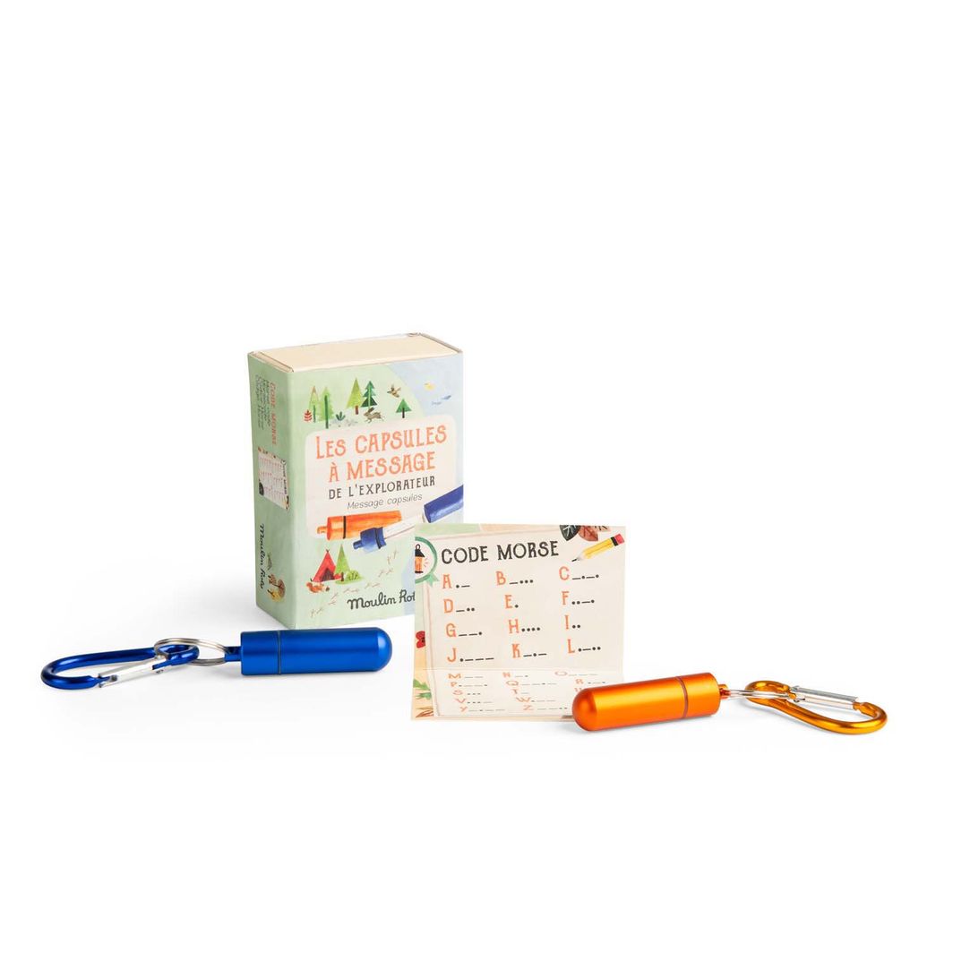 Moulin Roty, Keychain with Capsule for Secret Messages, Set of 2 - Le Jardin du Moulin