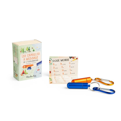 Moulin Roty, Keychain with Capsule for Secret Messages, Set of 2 - Le Jardin du Moulin