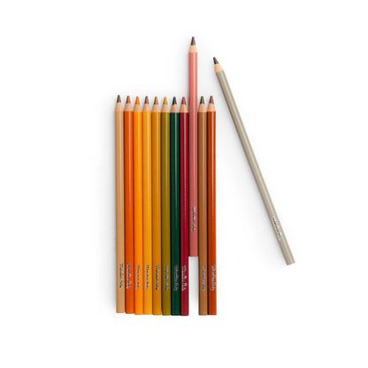 Moulin Roty Colored Pencils Set of 12, Animals - Le Jardin du Moulin