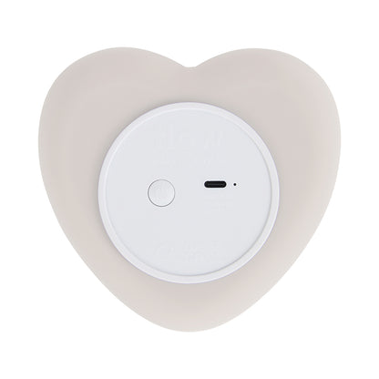 Flow Amsterdam Ruby Heart Night Lamp, Warm Gray