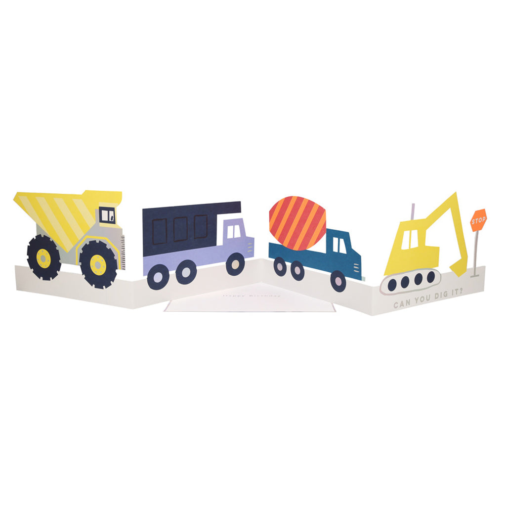 Meri Meri Birthday Card, Construction Theme