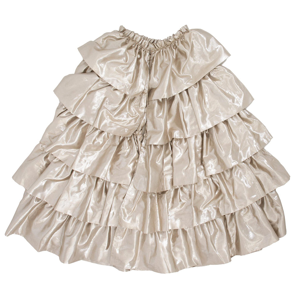 Meri Meri Costume, Champagne Ruffle Cape - Size 3-6 Years