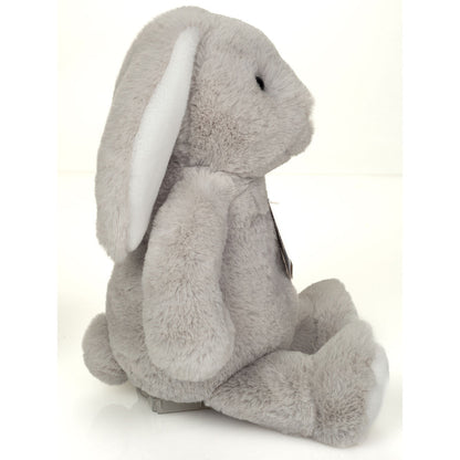 Teddy Hermann Stuffed Animal, Abby the Rabbit, Gray - 32 cm