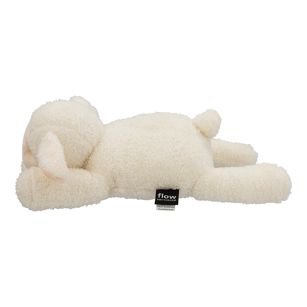 Flow Amsterdam Heartbeat Sound Plush with Rechargeable Battery, Rosie Beige
