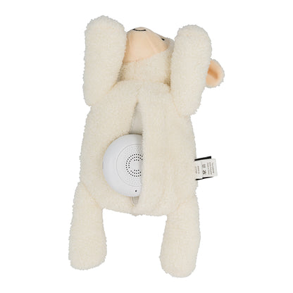 Flow Amsterdam Heartbeat Sound Plush with Rechargeable Battery, Rosie Beige