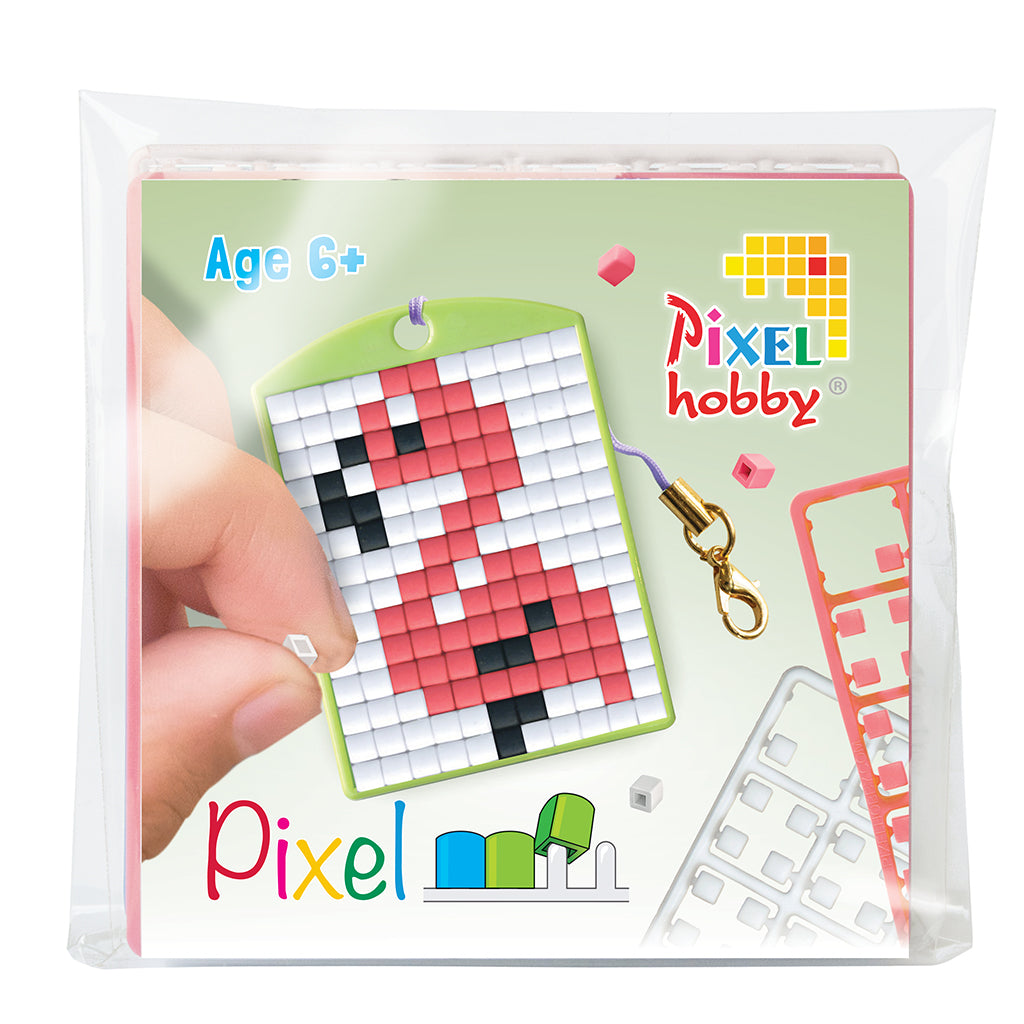 Pixel Mosaic Starter Set, Keyring – Flamingo