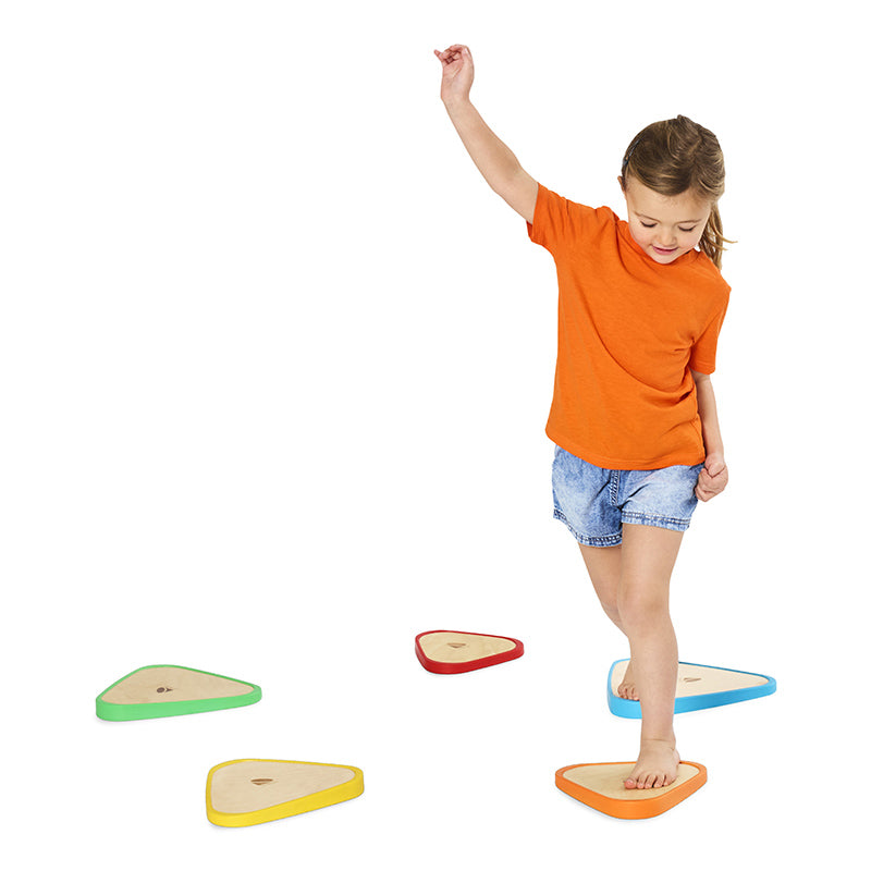 Gonge Wooden River Stones – Balancesten i træ, 5 stk.