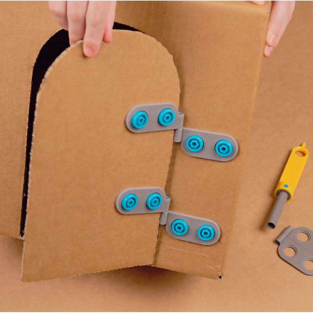 Makedo Spin Hinge, Hinges for DIY Cardboard Creations - Set of 6