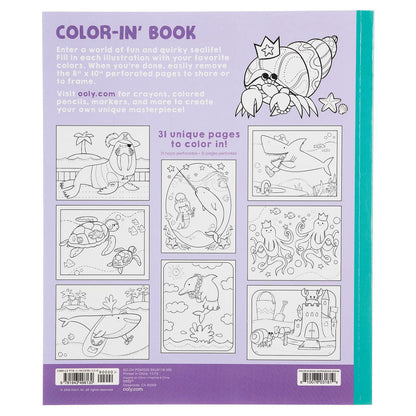 Ooly Coloring Book, Outrageous Ocean - Sea Creatures