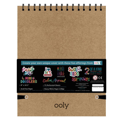 Ooly Sketchpad – DIY – White, 20.5 x 26.5 cm