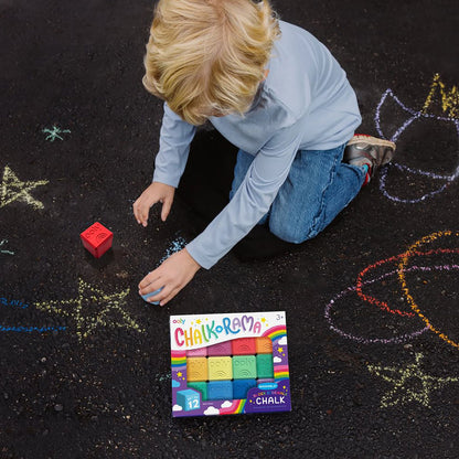 Ooly Sidewalk Chalk 12-Pack - Chalk-O-Rama Block