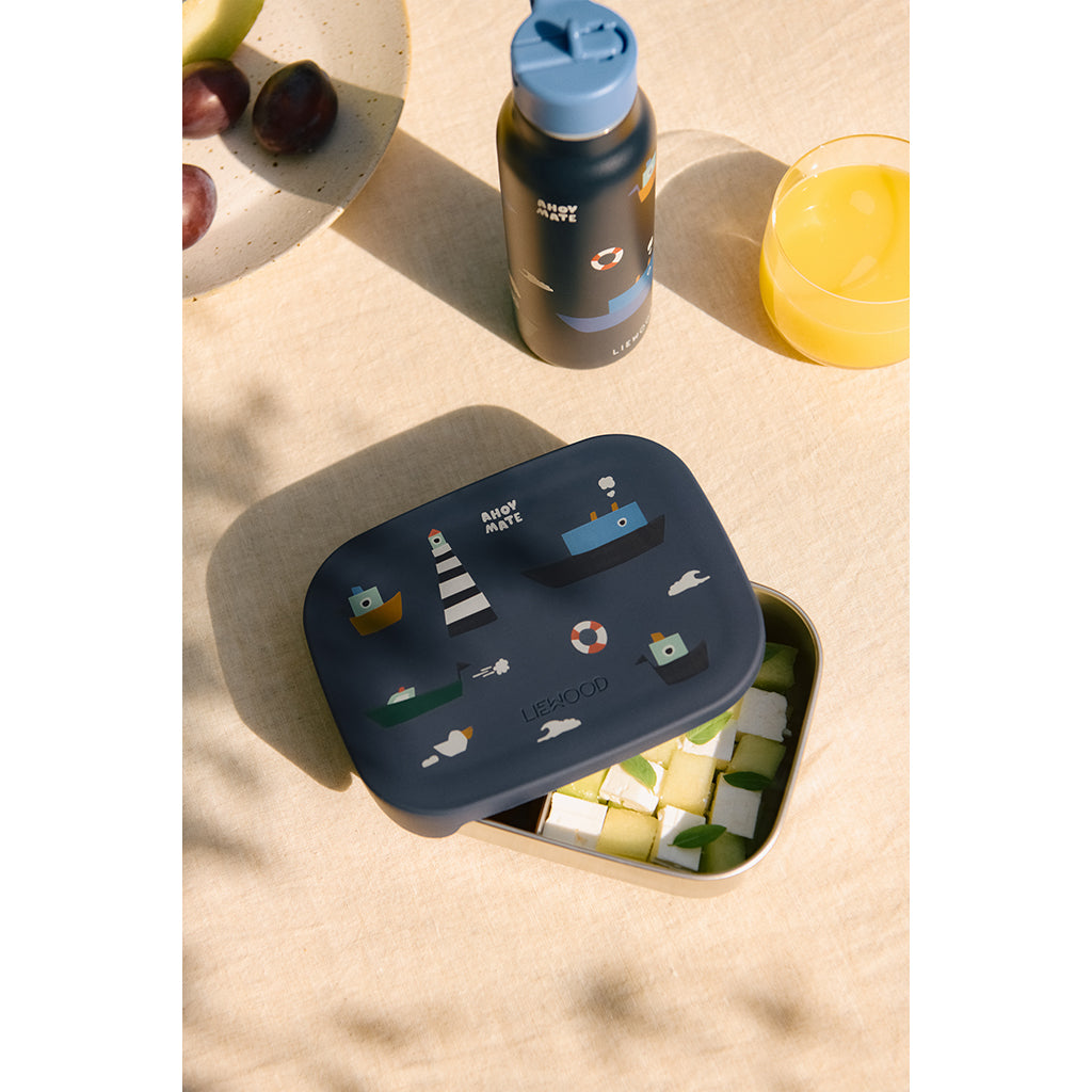 Liewood Falk water bottle, termoflaske 350 ml. - Sailing/ Classic navy