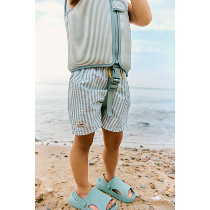 Liewood Dove Swim Vest in Seersucker, Peppermint/Sandy - multiple sizes
