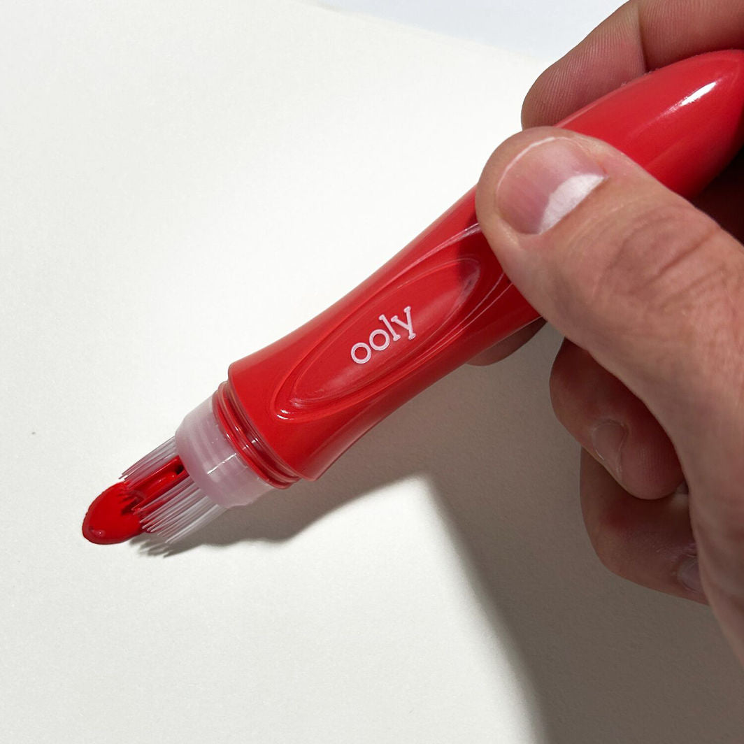 OOLY Poster Paint in Brush Set of 6, Easy Squeezy