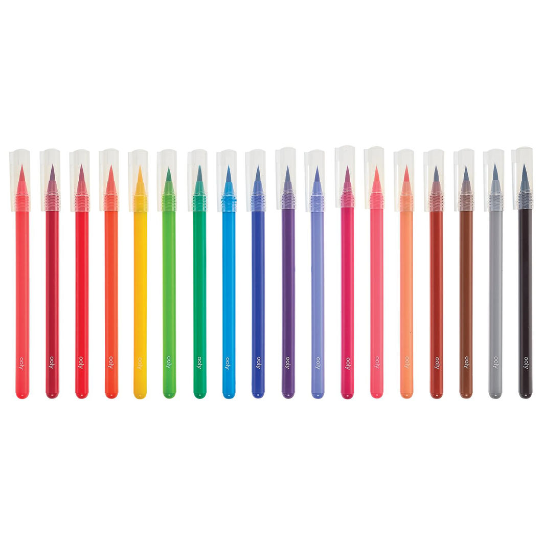 Ooly Brush Markers 18 pcs, Chroma Blends - Watercolor