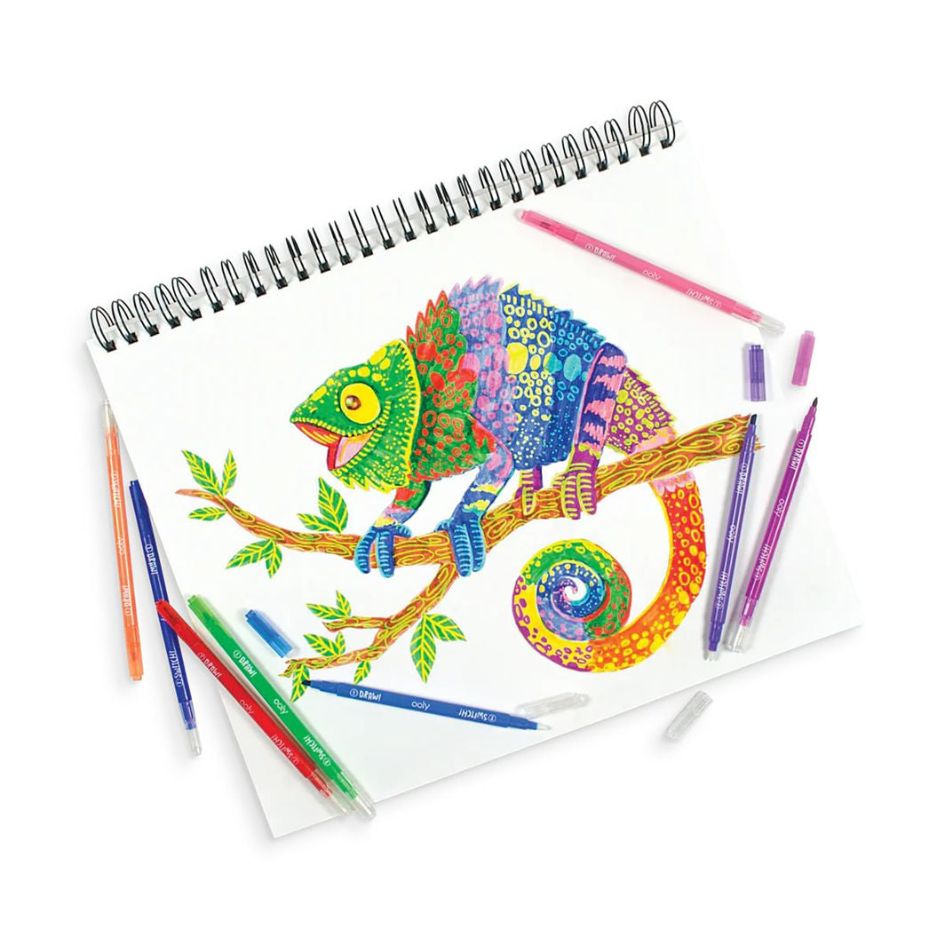 Ooly Switch-eroo Magic Markers, 12 pcs