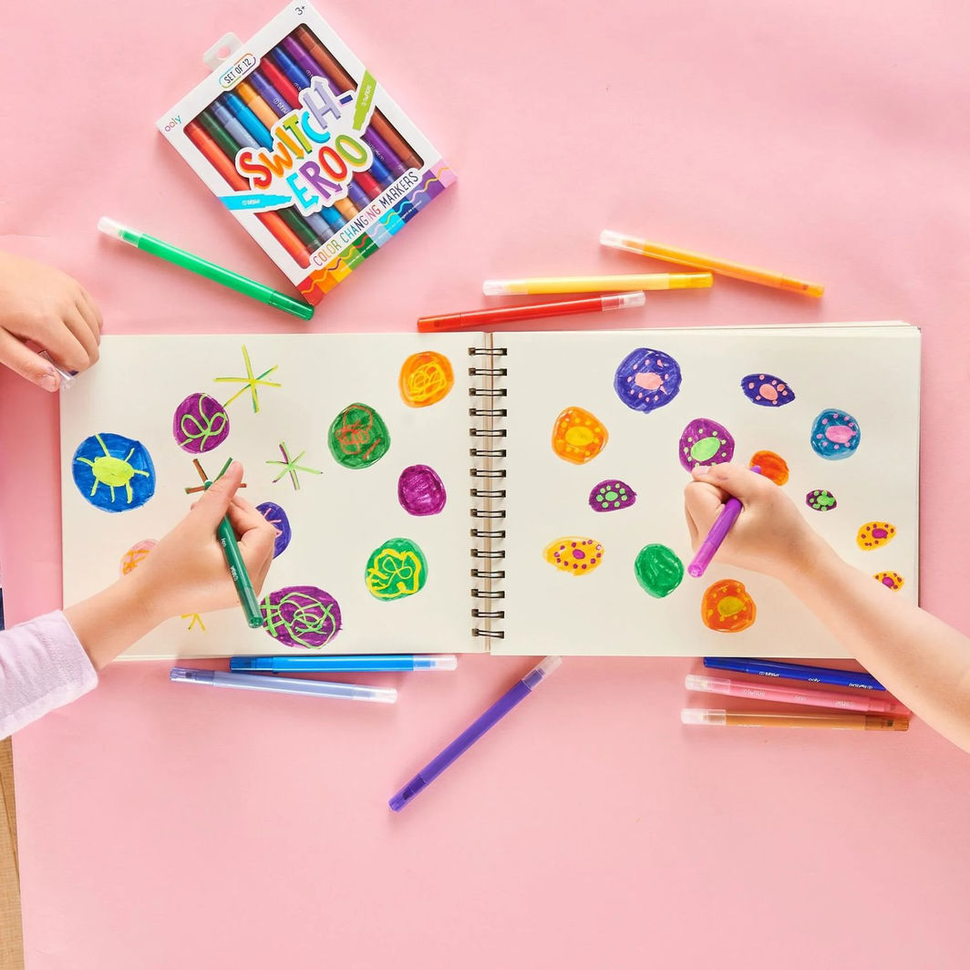 Ooly Switch-eroo Magic Markers, 12 pcs