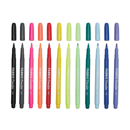 Ooly Fabric Markers 12 pcs, Doodlers