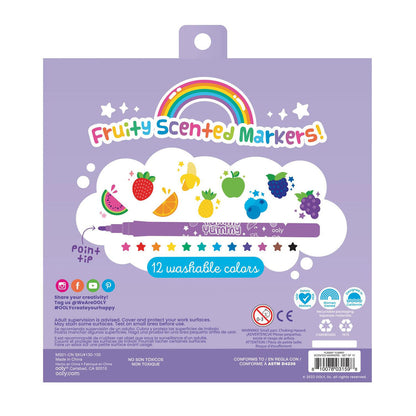 Ooly Scented Markers Set of 12 - Yummy Yummy
