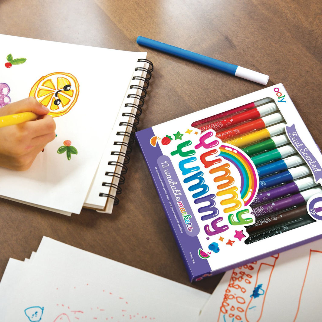 Ooly Scented Markers Set of 12 - Yummy Yummy