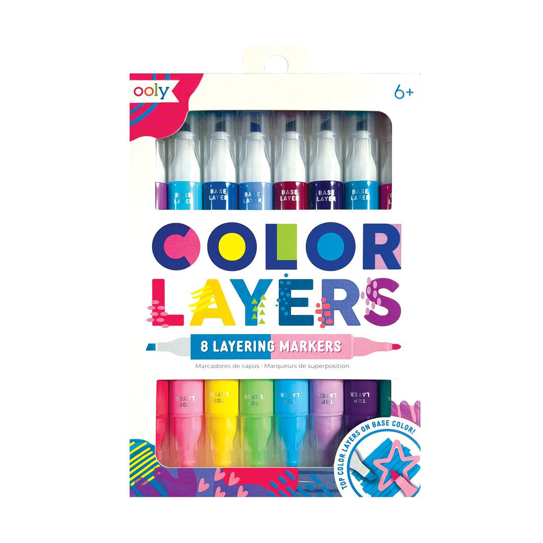 Ooly Marker Set, 8 Pieces, Double-Sided - Layered Creativity