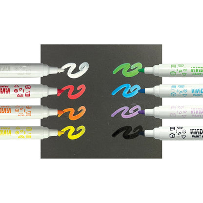 Ooly Acrylic Markers Set of 8 - Vivid Pop Classic