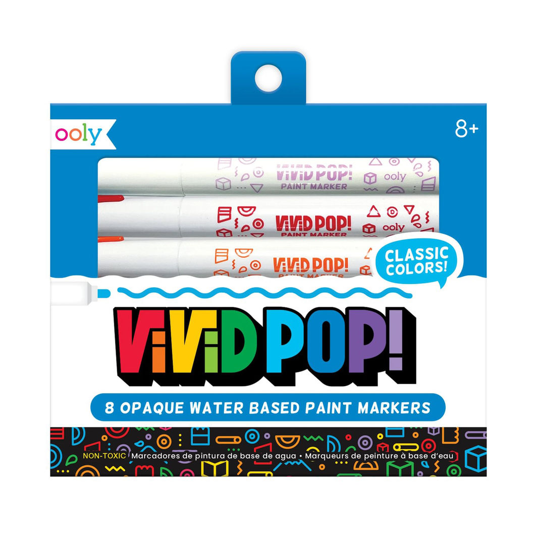 Ooly Acrylic Markers Set of 8 - Vivid Pop Classic