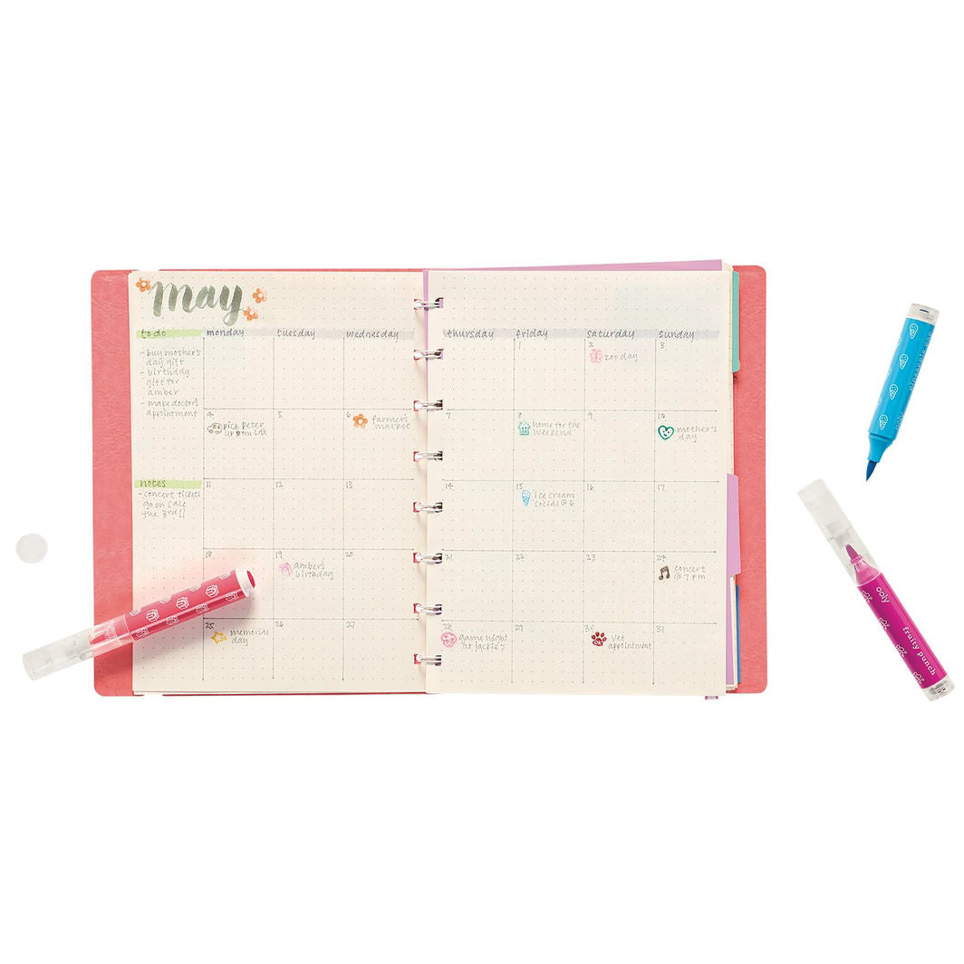 Ooly Brush Markers with Stamps, 18 pcs, Stampables