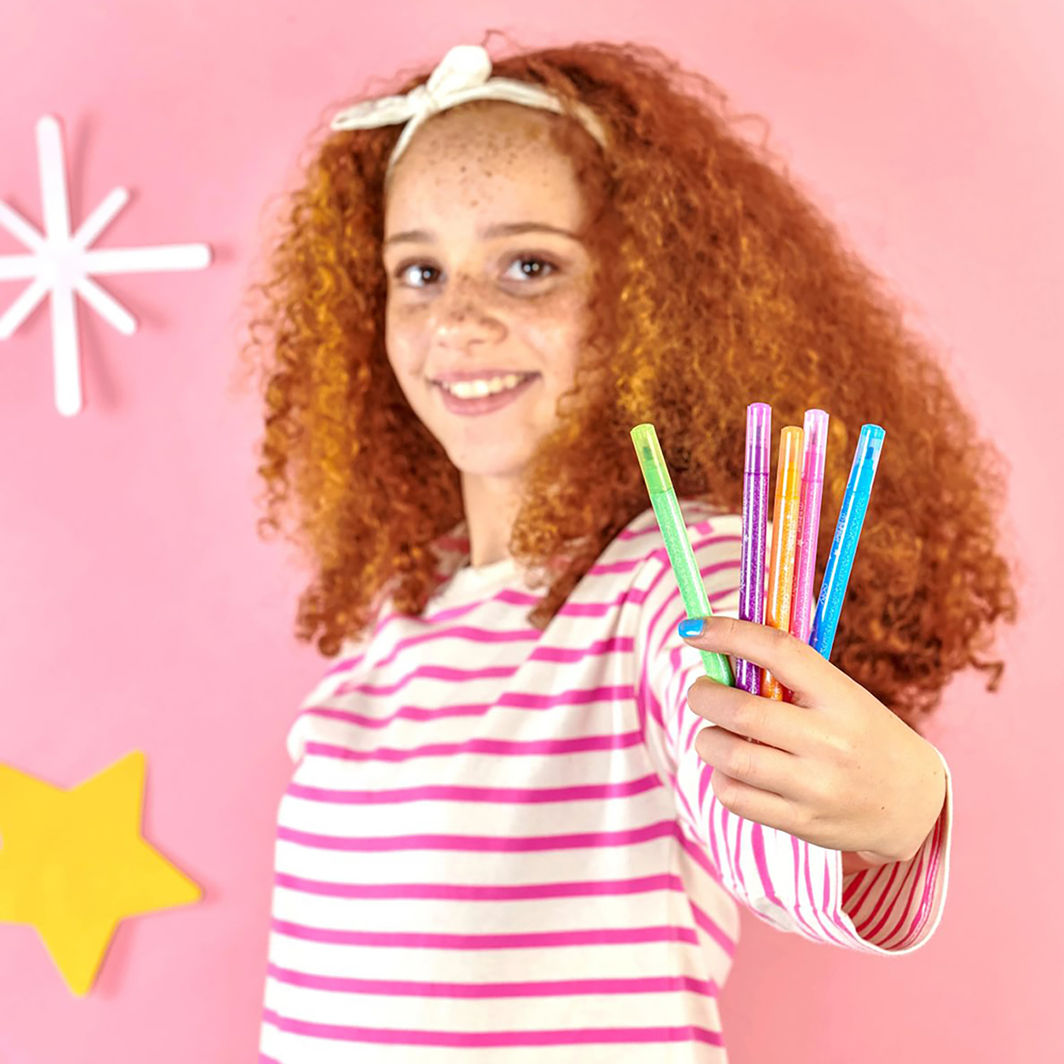 Ooly Magic Markers Set of 12, Switch-eroo Glitter