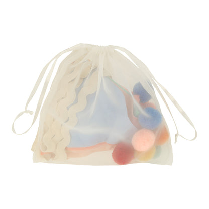 Meri Meri Garland, Pastel Bunting with Small Pom Poms 1.8 Meters