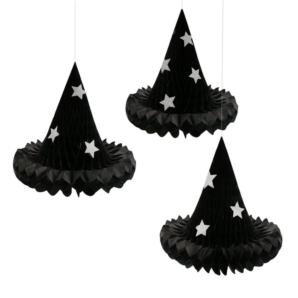 Meri Meri Halloween Honeycomb Hats - Decorations
