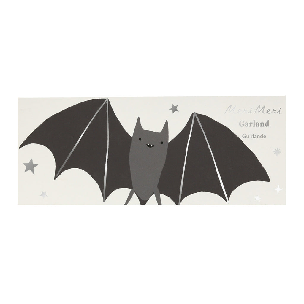 Meri Meri Garland, Halloween - Bats - 1.8 meters