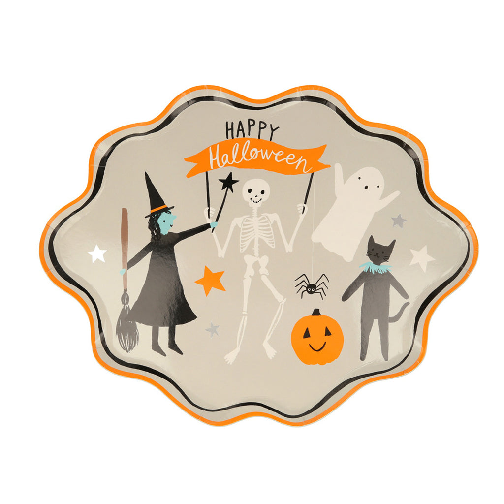 Meri Meri Paper Plates, Halloween - Happy Halloween