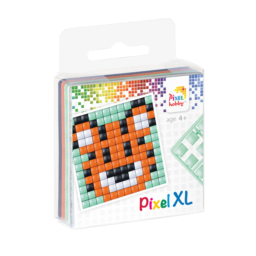 Pixel Mosaic, XL Perler Beads - Tiger