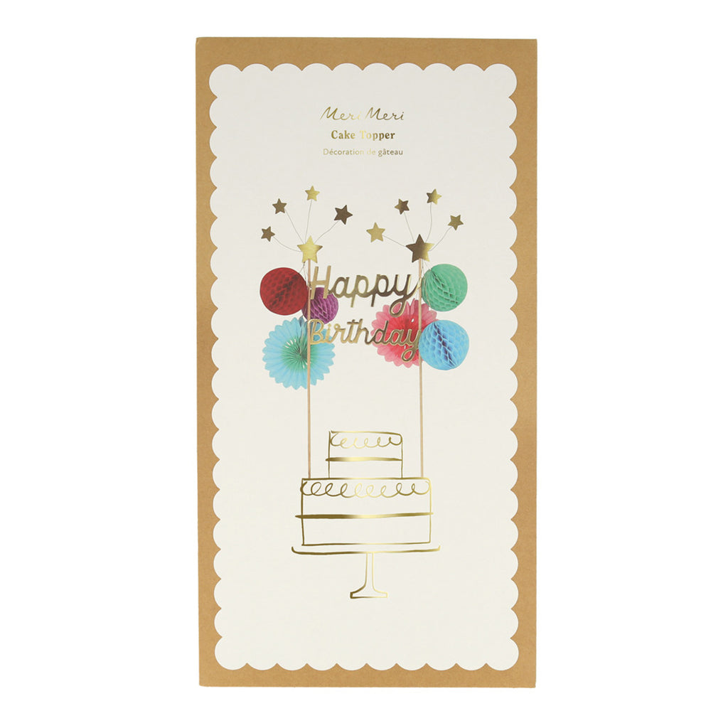 Meri Meri Cake Topper, Happy Birthday