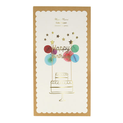 Meri Meri Cake Topper, Happy Birthday